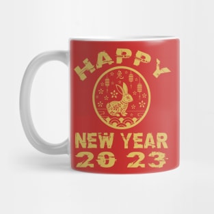 Chinese New Year 2023 Happy Rabbit with Lanterns Mug